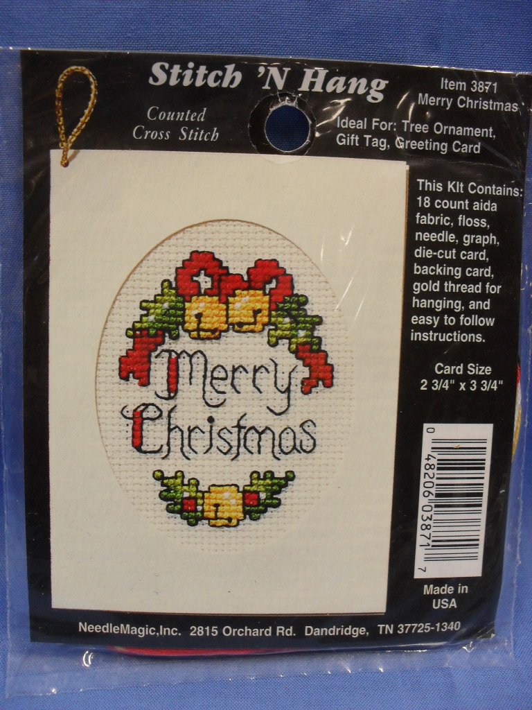 Cross Stitch Mini Kit - Merry Christmas
