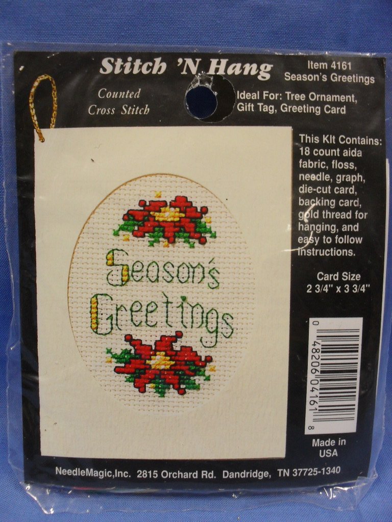 Cross Stitch Mini Kit - Seasons Greetings