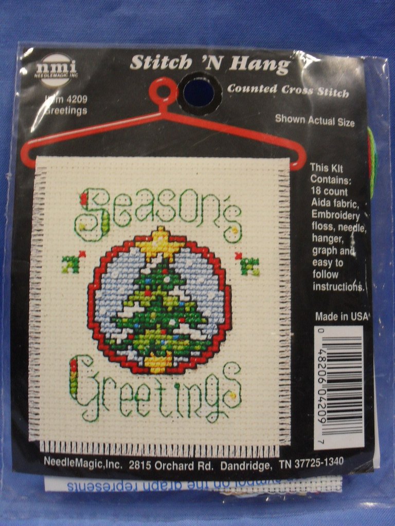 Cross Stitch N Hang Kit - Seasons Greetings