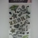 Sticko Dimensional Stickers - Zebra Stripes