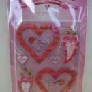 Handmade Valentine Dimensional Stickers - Hearts