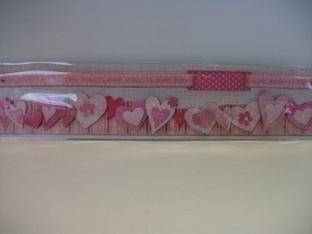 Handmade Valentine Dimensional Stickers - Border Hearts