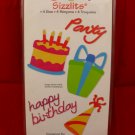 Sizzix Sizzlits Birthday #2 Set of 4 Dies