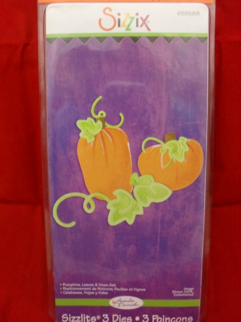 Sizzix Sizzlits Pumpkins Leaves & Vines Set of 3 Dies