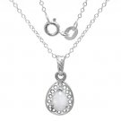 New Pear Shaped Opal Pendant Necklace