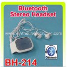 BH-214 bluetooth stereo headset earphone BH214(white) -- Free shipping