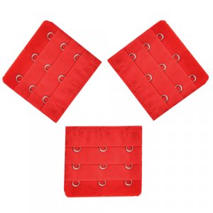 3pcs Red Bra Extender 3 Hook Bra set Lingerie