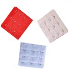 3pcs Red, Beige and White Bra Extender 3 Hook Bra set Lingerie
