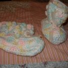 Pastel variagated booties