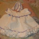 Fluffy Dress and Bonnet