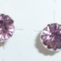 Rhinestones stud earrings-6mm-Various colours-silver plated