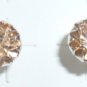 Rhinestones stud earrings-4mm-Various colours-silver plated