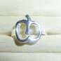 Apple Fashion Ring-Silver plated-Size Q/8.25