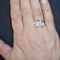 Apple Fashion Ring-Silver plated-Size Q/8.25