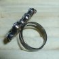 Costume Imitation Rhinestone ring- Clear- Adjustable