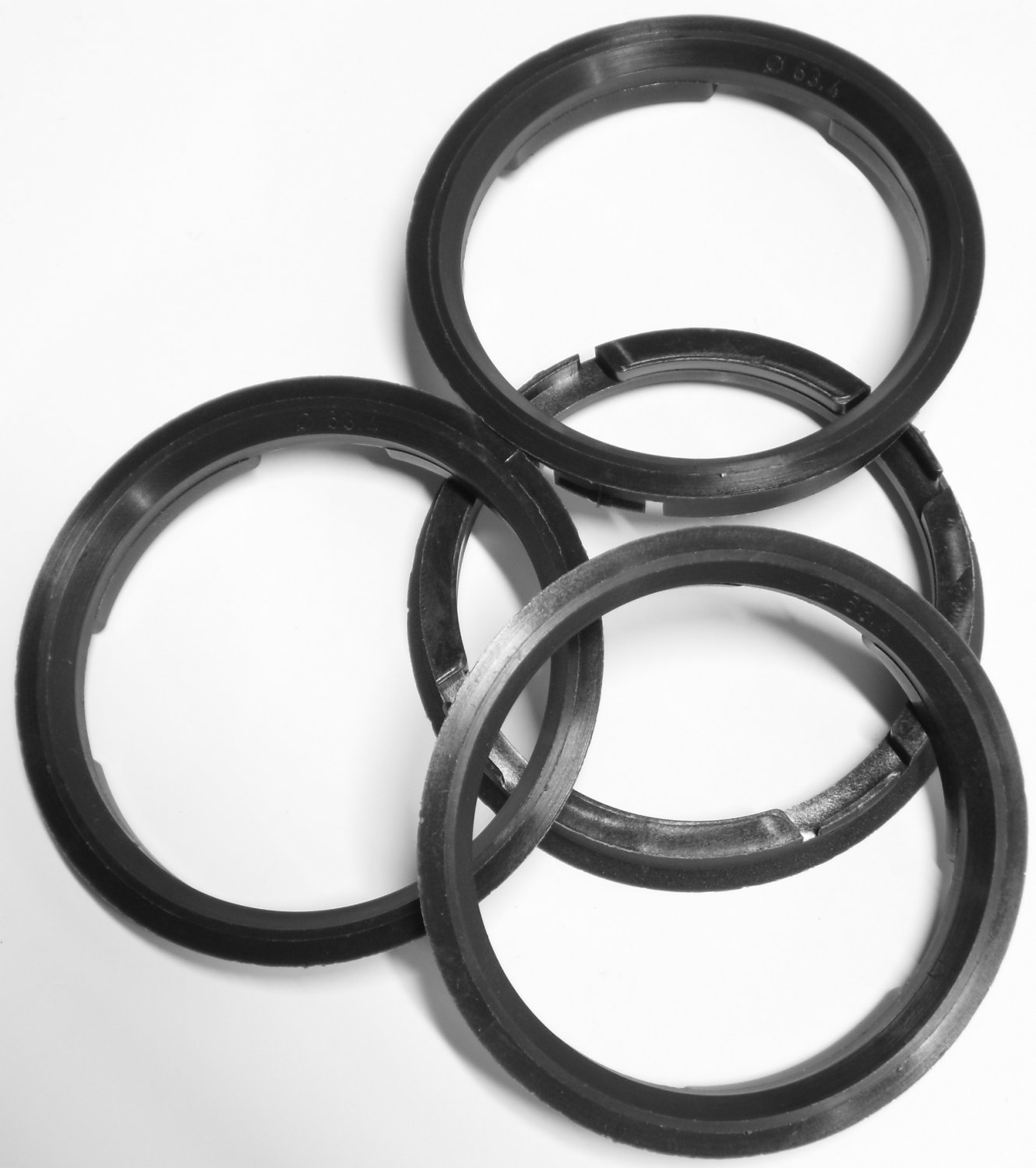 4x BK Racing Alloy Wheels Spigot Rings 73mm 63.4mm Hub Ring 73 63.4