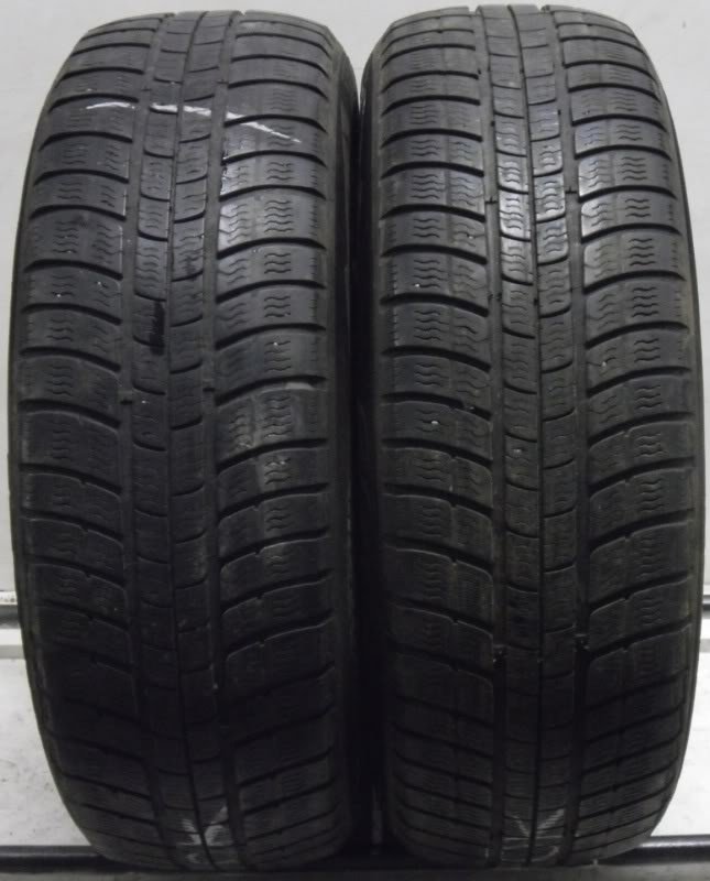 2x 2055516 Michelin PA2 205 55 16 Mud Snow Winter Used Part Worn Tyres ...