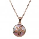 Rose Sand Dollar Opal Pendant