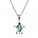 Hawaiian Turtle Opal Pendant