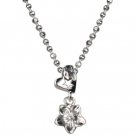 Hawaiian Heart and Plumeria Pendant