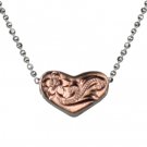 Hawaiian Rose Heart Pendant