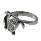Turtle Hibiscus Ring