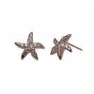 Starfish Sparkle Rose Gold Earrings