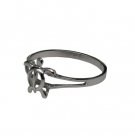 White Gold Turtle Ring 10mm