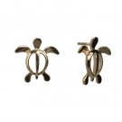 Yellow Gold Turtle Earrings