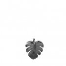 Monstera White Gold Pendant