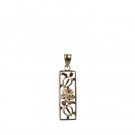 Petro Turtle with Plumeria Bar Pendant