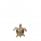 Turtle with Plumeria Pendant