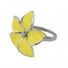 Yellow Plumeria Ring