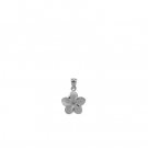 Plumeria Pendant White Gold 9mm