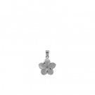 Plumeria Pendant White Gold 11mm