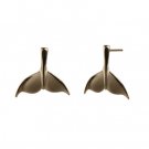Satin Whale Tail Earrings