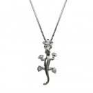 Gecko Silver Pendant