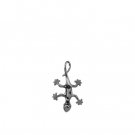 Gecko White Gold Pendant 18mm
