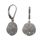 Denny Wong Platinum Silver Sand Dollar Earrings