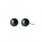 Black Tahitian Pearl Studs 10mm