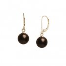 Chocolate Tahitian Pearl Leverbacks 10mm
