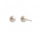 White Freshwater Studs 8mm