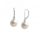 White Freshwater Leverbacks in White Gold