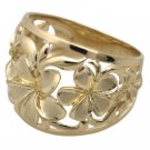 Queen Plumeria Dome Ring 18mm
