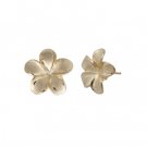 Queen Plumeria Stud Earrings 13mm