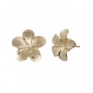Queen Plumeria Stud Earrings 15mm