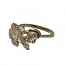Queen Plumeria Three Flower Ring