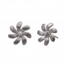Tiare Diamond Earrings White Gold 15mm