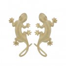 Denny Wong Large Gold Gecko Earrings