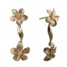 Denny Wong Plumeria Lei Earrings 9mm